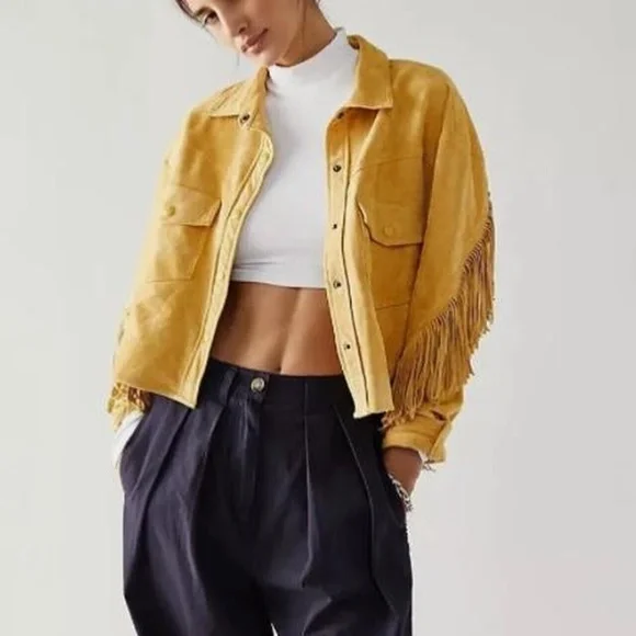 Free People Blank NYC Jacket XS Twist & Shout Shacket EUC - Picture 2 of 7